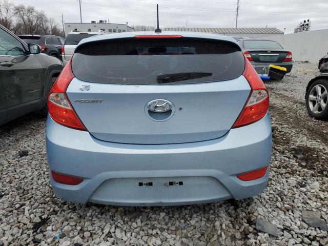 KMHCU5AEXCU049823 - 2012 HYUNDAI ACCENT GLS BLUE photo 6