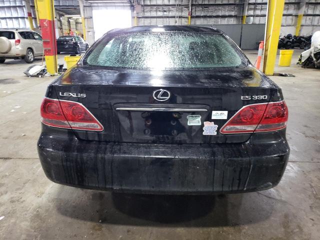 JTHBA30GX55061465 - 2005 LEXUS ES 330 BLACK photo 6