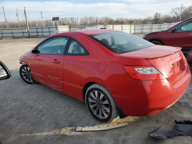 2HGFG12929H522890 - 2009 HONDA CIVIC EXL RED photo 2