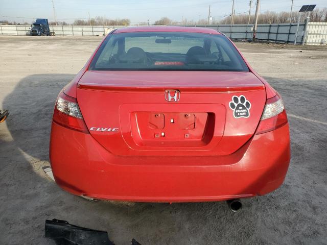 2HGFG12929H522890 - 2009 HONDA CIVIC EXL წითელი ფოტო 6
