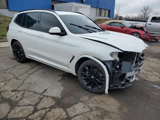 5UX53DP03N9L26967 - 2022 BMW X3 XDRIVE30I WHITE photo 4