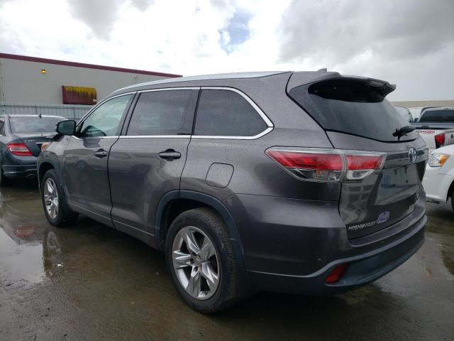 5TDDKRFH2FS120286 - 2015 TOYOTA HIGHLANDER LIMITED GRAY photo 2