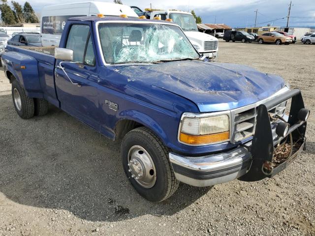 1FTJF35F7VEA04381 - 1997 FORD F350 BLUE photo 4