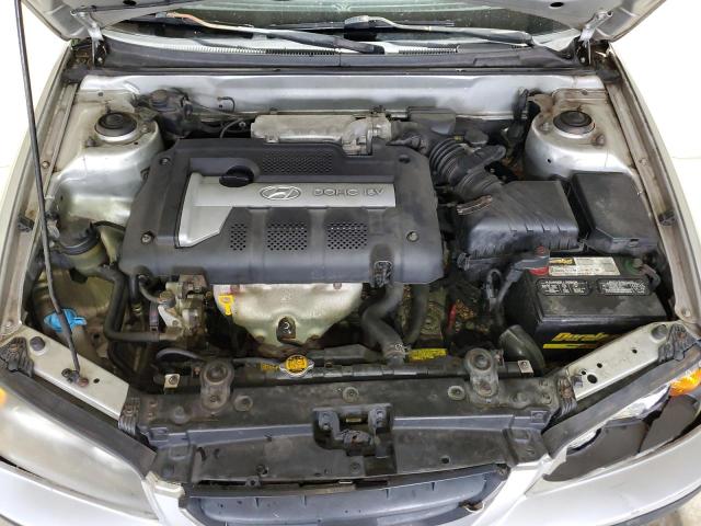 KMHDN56D35U155812 - 2005 HYUNDAI ELANTRA GLS SILVER photo 11