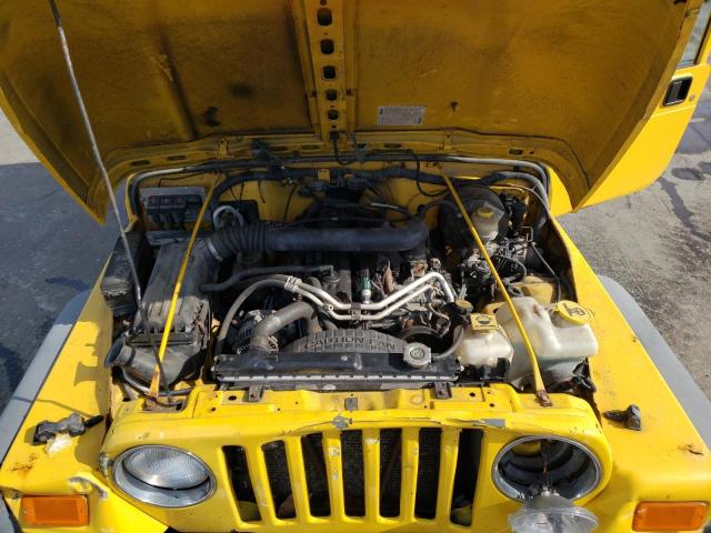 1J4FA49S56P718351 - 2006 JEEP WRANGLER / SPORT YELLOW photo 11