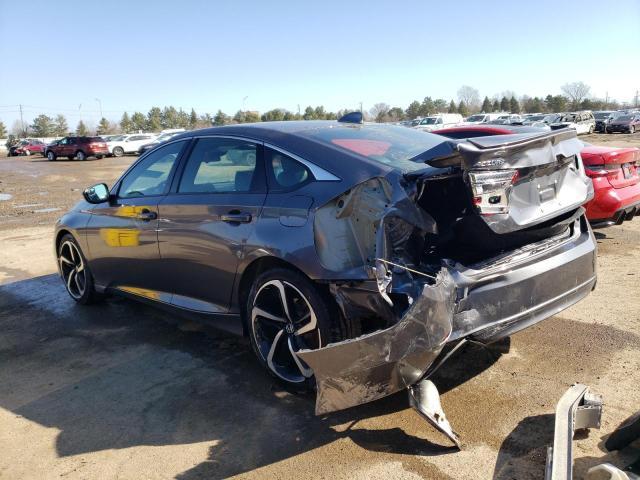 1HGCV1F30KA059697 - 2019 HONDA ACCORD SPORT GRAY photo 2