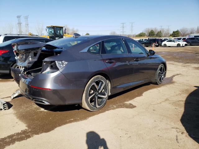 1HGCV1F30KA059697 - 2019 HONDA ACCORD SPORT GRAY photo 3