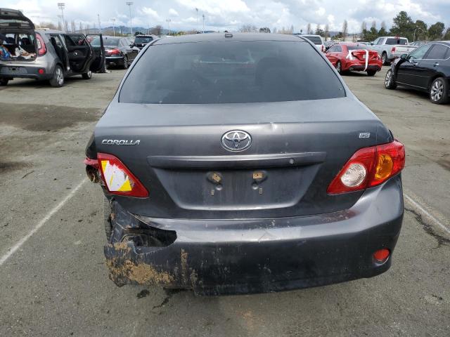 JTDBL40E799087097 - 2009 TOYOTA COROLLA BASE GRAY photo 6