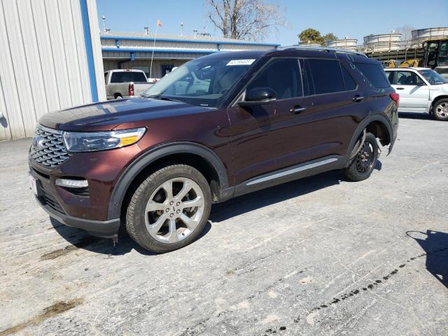 1FM5K8HC7LGA07354 - 2020 FORD EXPLORER PLATINUM MAROON photo 1