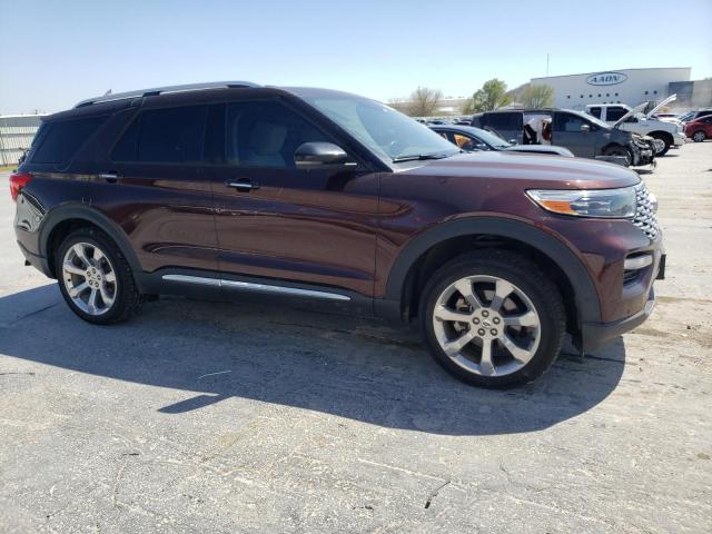 1FM5K8HC7LGA07354 - 2020 FORD EXPLORER PLATINUM MAROON photo 4