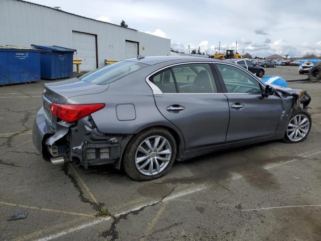 JN1BV7AP2FM353567 - 2015 INFINITI Q50 BASE GRAY photo 3