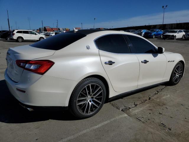 ZAM57XSA0F1146218 - 2015 MASERATI GHIBLI WHITE photo 3