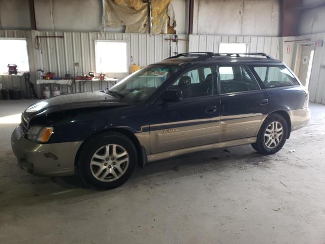 4S3BH6653Y7630802 - 2000 SUBARU LEGACY OUTBACK BLUE photo 1