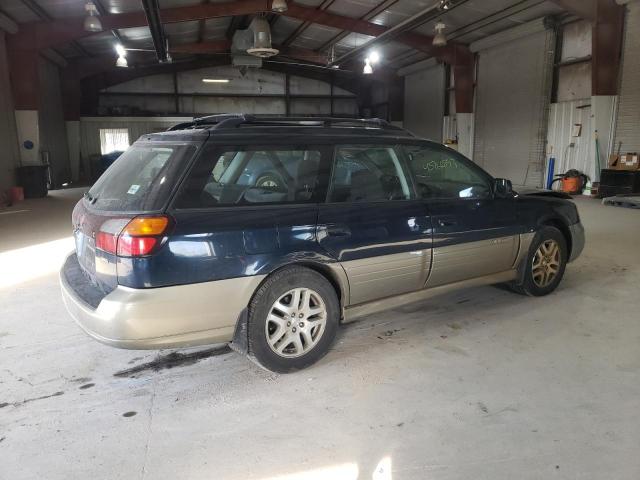 4S3BH6653Y7630802 - 2000 SUBARU LEGACY OUTBACK BLUE photo 3