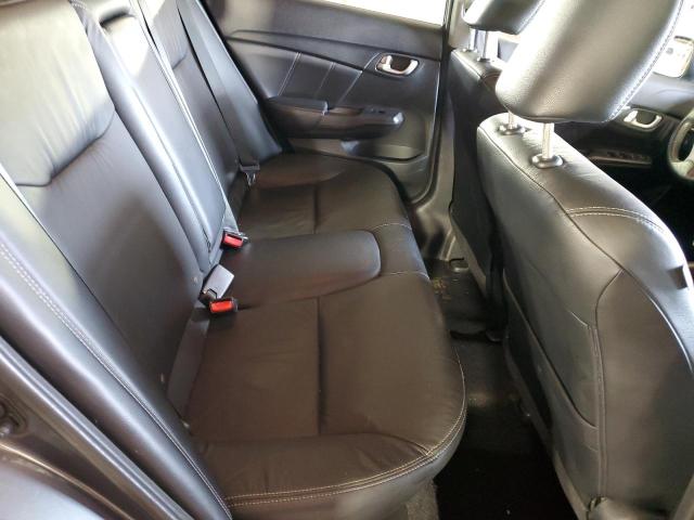 19XFB2F98DE281791 - 2013 HONDA CIVIC EXL ნაცრისფერი ფოტო 10