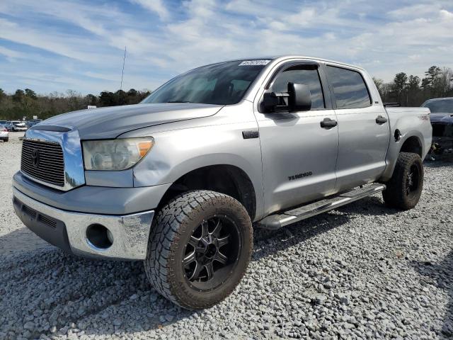 5TBEV54138S474369 - 2008 TOYOTA TUNDRA CREWMAX SILVER photo 1