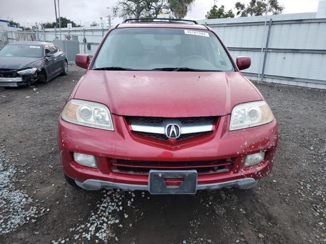 2HNYD18805H536323 - 2005 ACURA MDX TOURING RED photo 5
