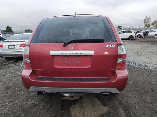 2HNYD18805H536323 - 2005 ACURA MDX TOURING RED photo 6