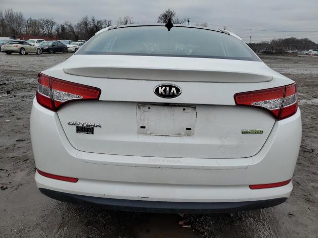 KNAGM4AD1C5022234 - 2012 KIA OPTIMA HYBRID WHITE photo 6