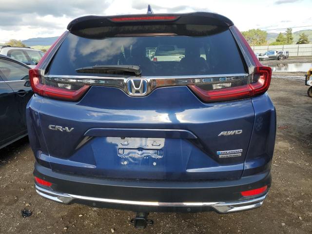 7FART6H90LE007884 - 2020 HONDA CR-V TOURING BLUE photo 6