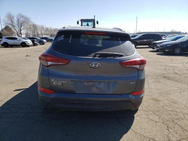 KM8J3CA42HU296153 - 2017 HYUNDAI TUCSON LIMITED GRAY photo 6