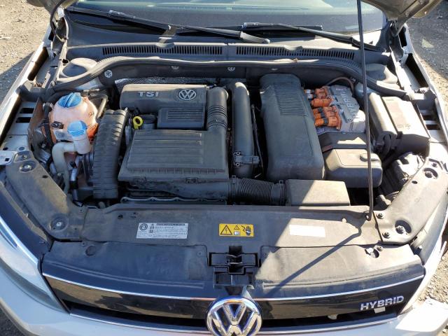 3VW637AJ5DM300294 - 2013 VOLKSWAGEN JETTA HYBRID CREAM photo 11