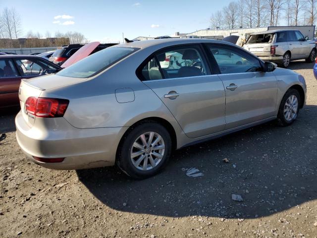 3VW637AJ5DM300294 - 2013 VOLKSWAGEN JETTA HYBRID CREAM photo 3