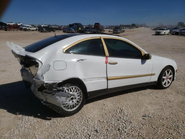 WDBRN64J75A647655 - 2005 MERCEDES-BENZ C 320 SPORT COUPE WHITE photo 3