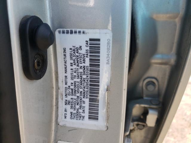 5Y2SL62854Z453165 - 2004 PONTIAC VIBE SILVER photo 12