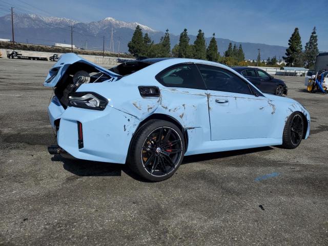 3MF13DM03R8D87379 - 2024 BMW M2 BLUE photo 3