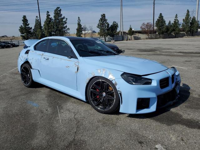 3MF13DM03R8D87379 - 2024 BMW M2 BLUE photo 4