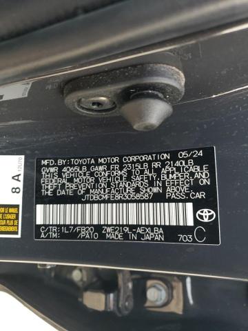 JTDBCMFE8R3058587 - 2024 TOYOTA COROLLA LE 灰色 照片 12