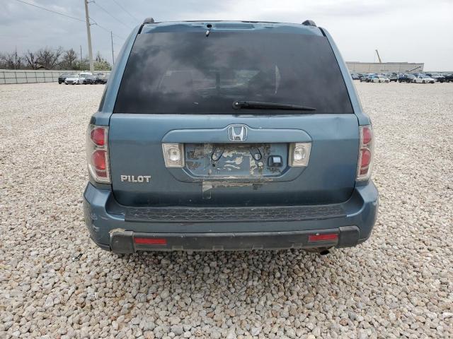 5FNYF28717B043742 - 2007 HONDA PILOT EXL BLUE photo 6