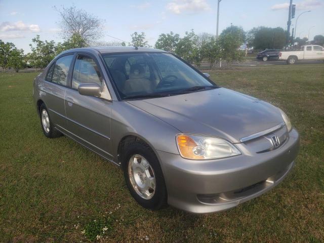 JHMES96653S023443 - 2003 HONDA CIVIC HYBRID GRAY photo 1