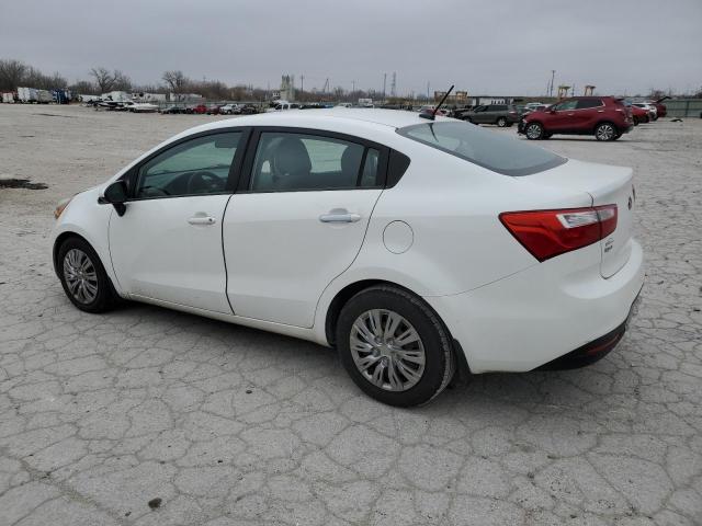 KNADM4A35F6479363 - 2015 KIA RIO LX WHITE photo 2