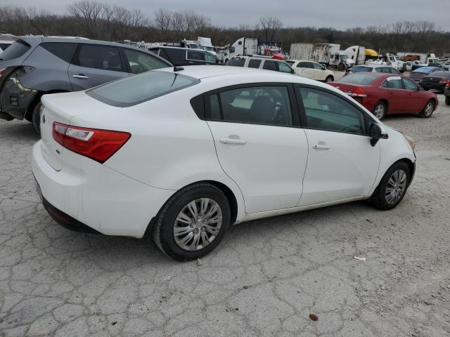 KNADM4A35F6479363 - 2015 KIA RIO LX WHITE photo 3