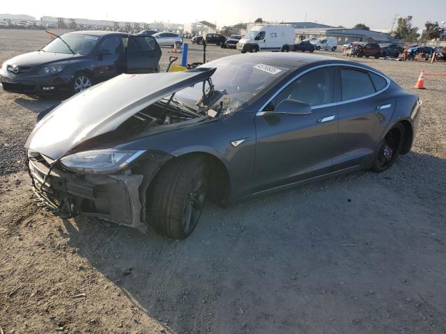 5YJSA1H15EFP47966 - 2014 TESLA MODEL S GRAY photo 1