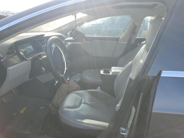 5YJSA1H15EFP47966 - 2014 TESLA MODEL S GRAY photo 7