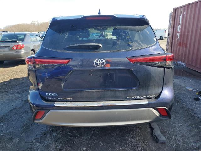 5TDFZRBH7LS055490 - 2020 TOYOTA HIGHLANDER PLATINUM BLUE photo 6