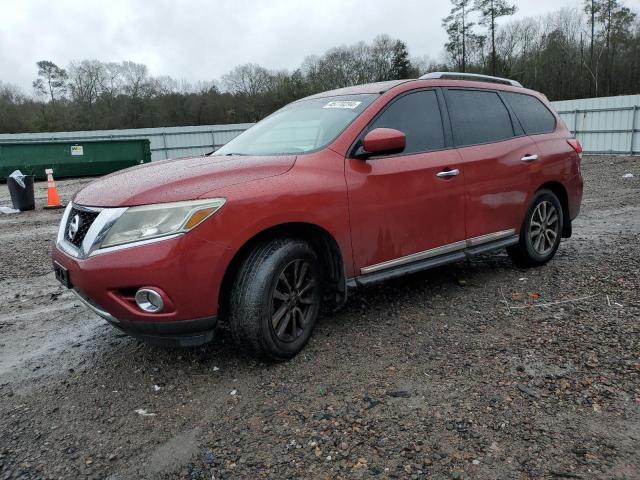 5N1AR2MM3DC678633 - 2013 NISSAN PATHFINDER S BURGUNDY photo 1