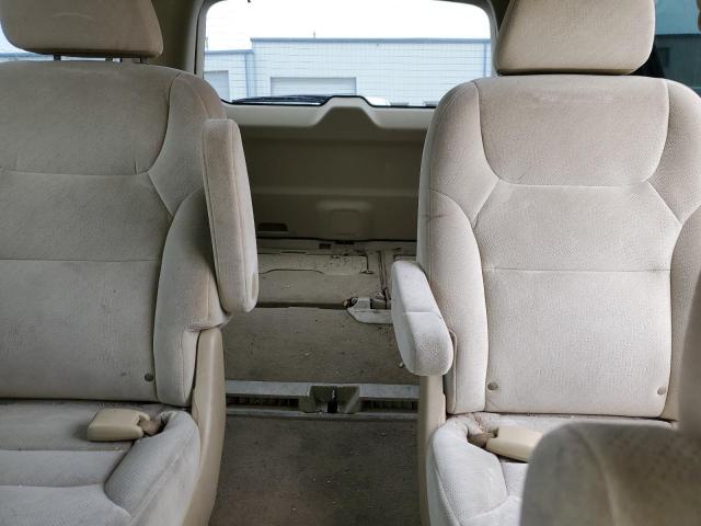 5FNRL3H26AB037840 - 2010 HONDA ODYSSEY LX WHITE photo 10