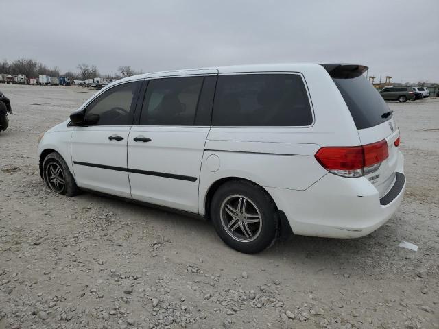 5FNRL3H26AB037840 - 2010 HONDA ODYSSEY LX WHITE photo 2