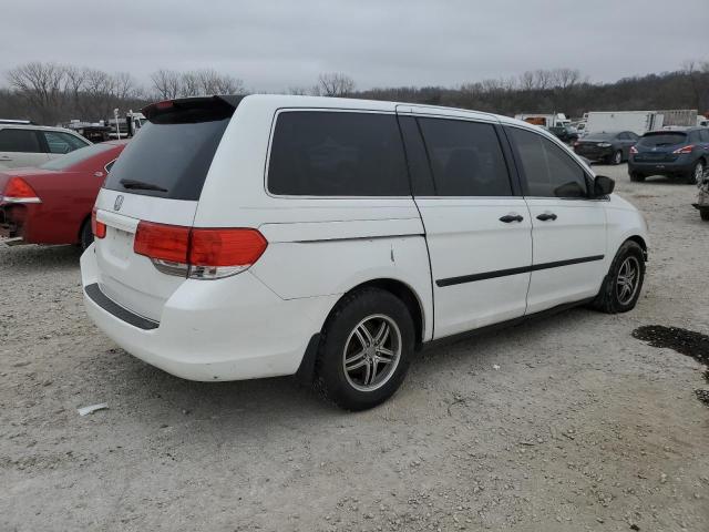 5FNRL3H26AB037840 - 2010 HONDA ODYSSEY LX WHITE photo 3