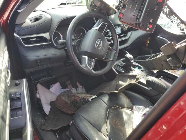 5TDGZRBH3NS203707 - 2022 TOYOTA HIGHLANDER XLE 红色 照片 8