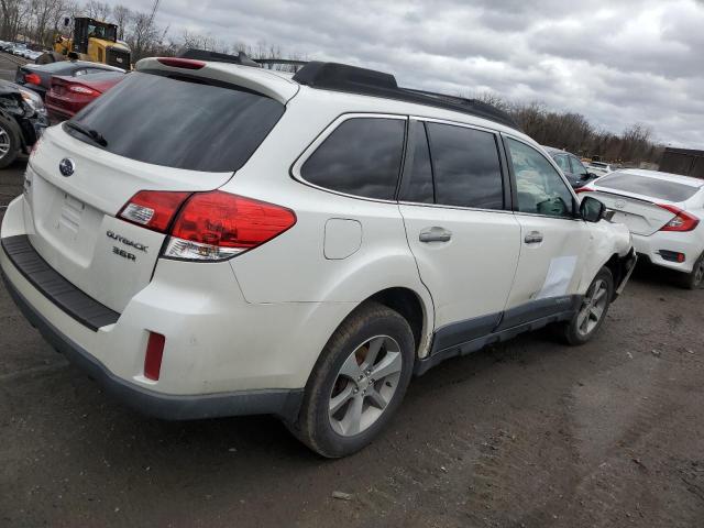 4S4BRDPC0E2263005 - 2014 SUBARU OUTBACK 3.6R LIMITED WHITE photo 3