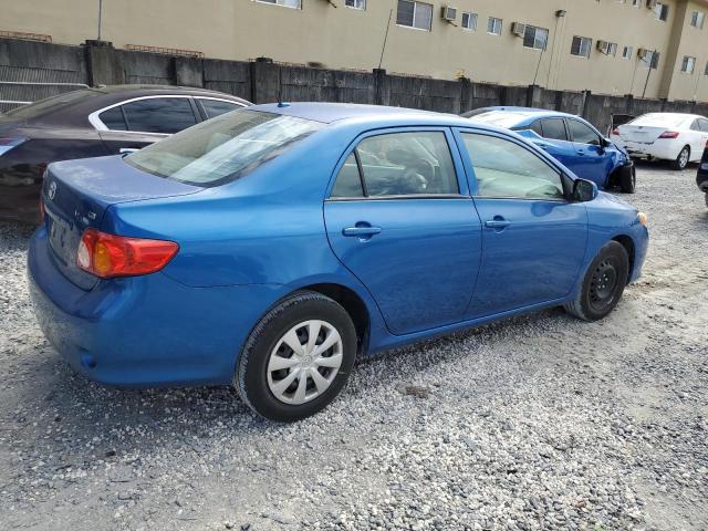 1NXBU4EE6AZ227711 - 2010 TOYOTA COROLLA BASE BLUE photo 3