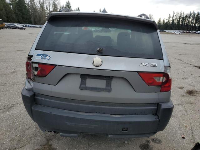 WBXPA93435WD21359 - 2005 BMW X3 3.0I SILVER photo 6