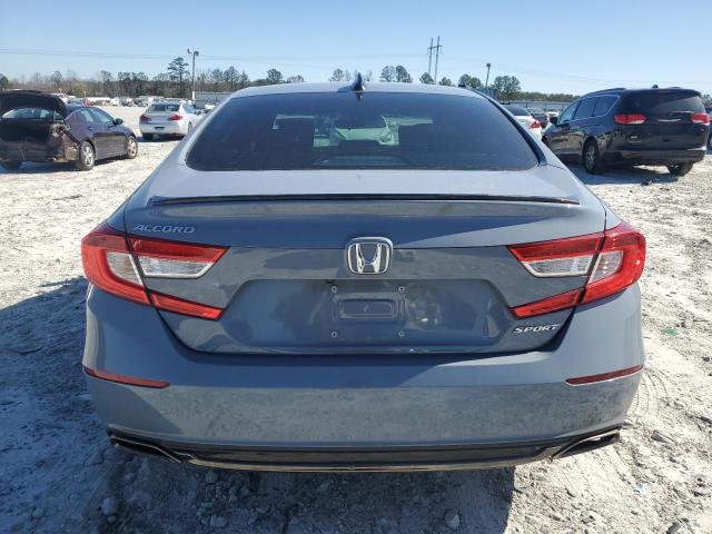 1HGCV1F35MA035222 - 2021 HONDA ACCORD SPORT GRAY photo 6