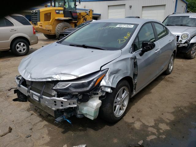 1G1BE5SM1J7154614 - 2018 CHEVROLET CRUZE LT SILVER photo 2