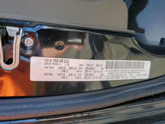 2C4RC1BG7GR279736 - 2016 CHRYSLER TOWN & COU TOURING შავი ფოტო 14